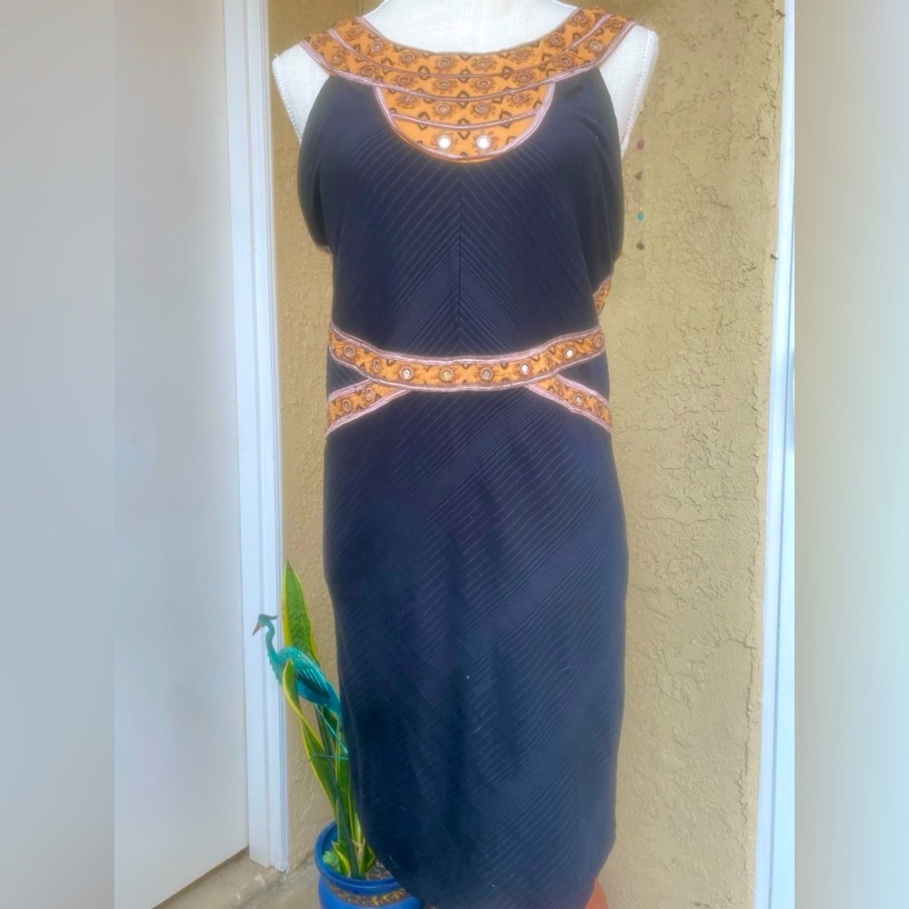 free people little black dress egyptian vibes sz l